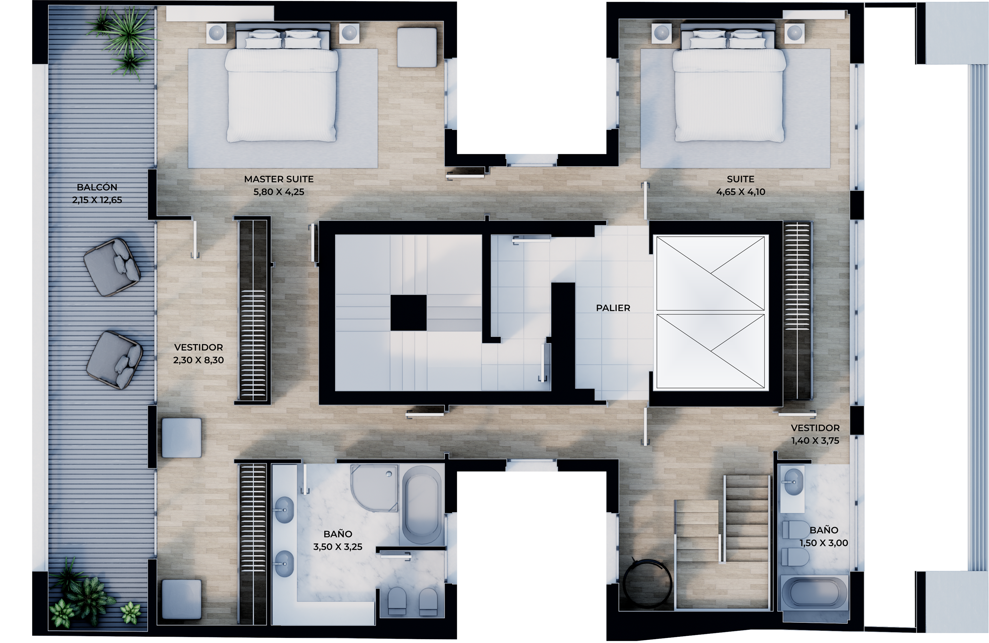 Penthouse Triplex - Plano 2