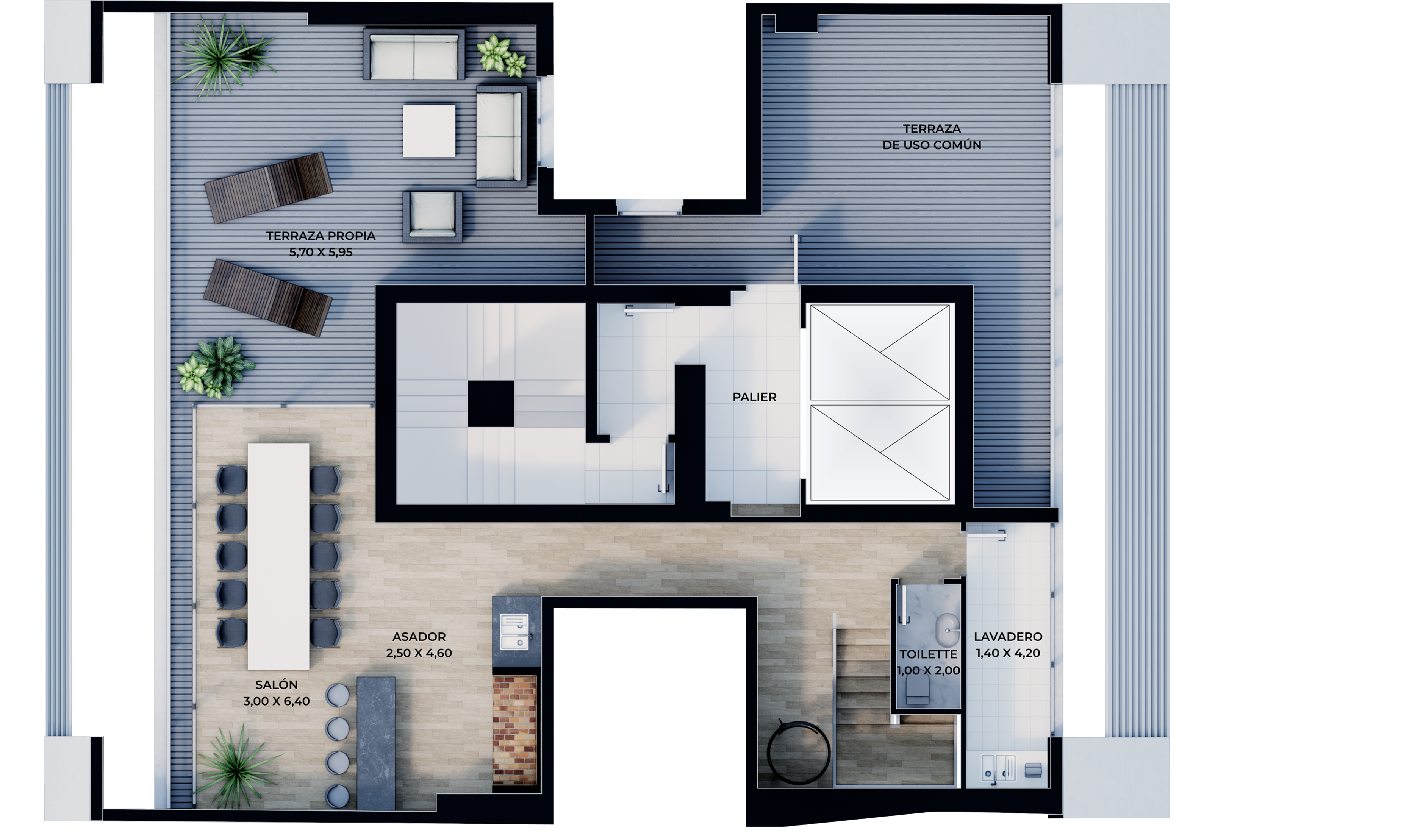 Penthouse Triplex - Plano 3