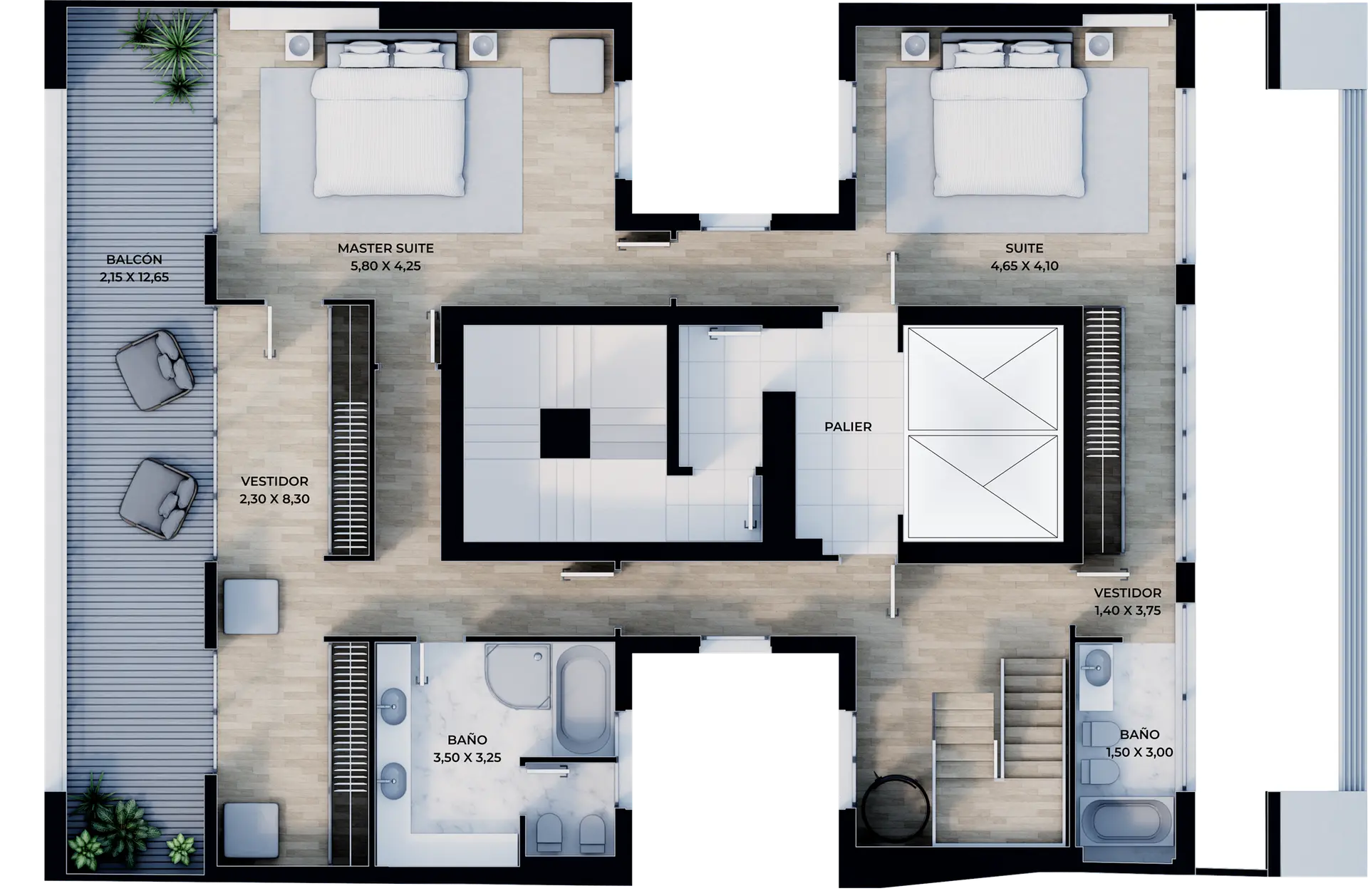 Penthouse Triplex - Plano 2